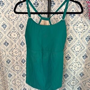 Teal Strappy bathing suit Tank Top XL